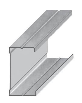 3D model of a metal channel beam