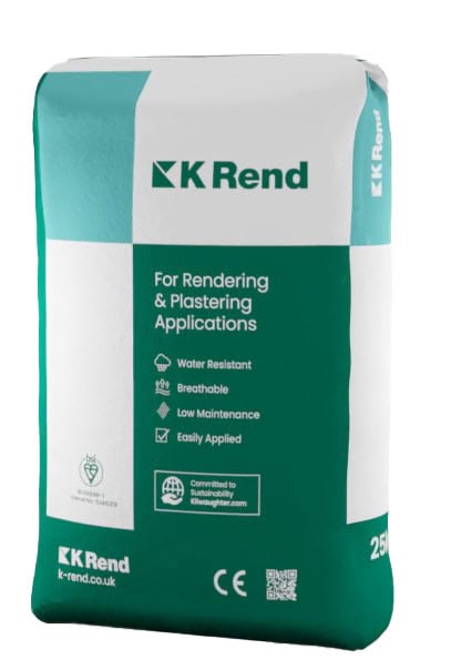 Bag of K Rend plastering product