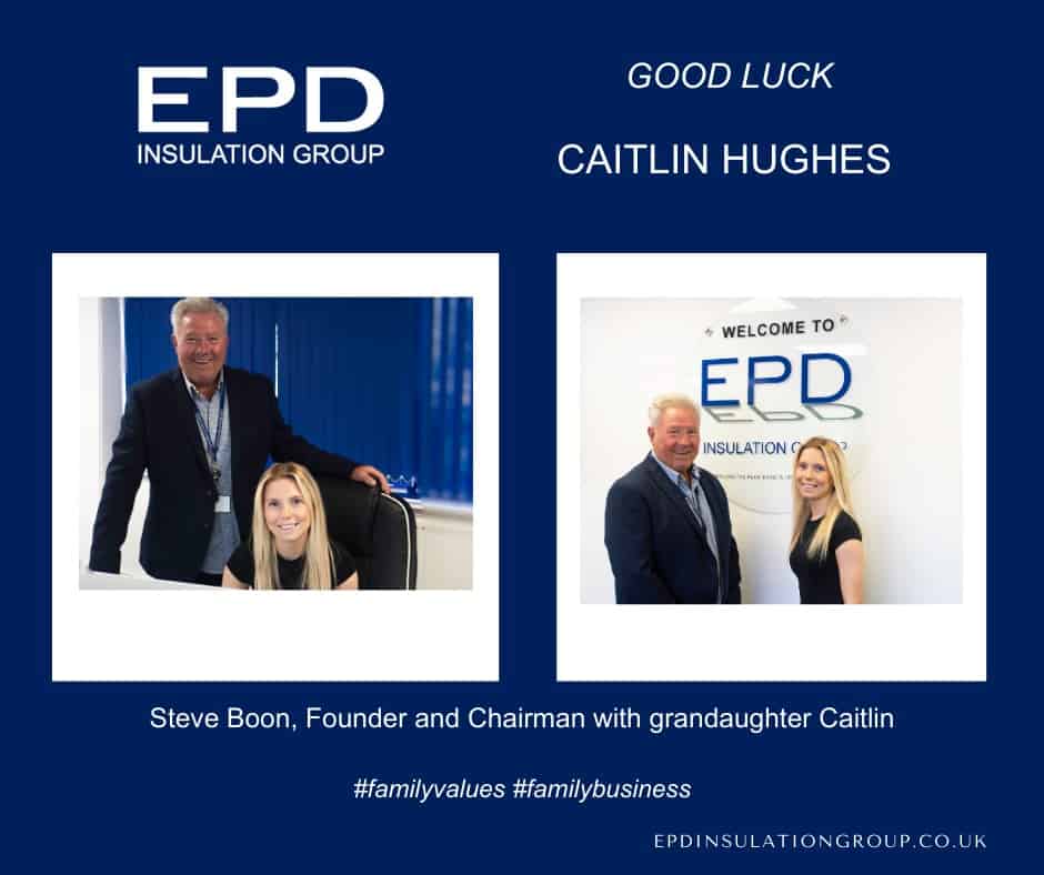 Steve Boon and Caitlin Hughes at EPD Insulation Group