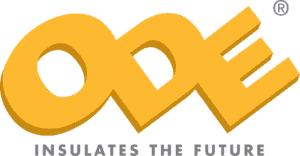 ODE logo with 'Insulates the Future' slogan