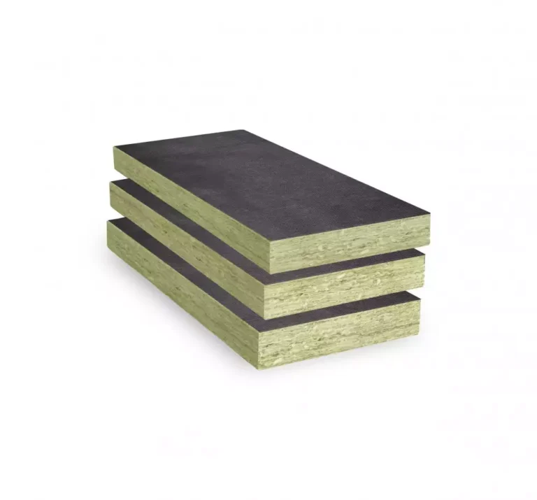 Stack of black and green acoustic panels