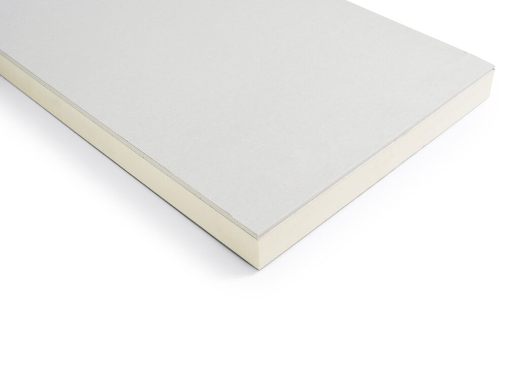 Close-up of light grey cardboard sheet